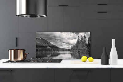 Painel cozinha Montanha Floresta Lago Natureza