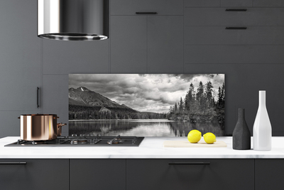 Painel cozinha Montanha Floresta Lago Natureza