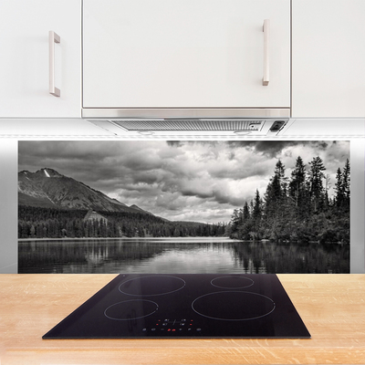Painel cozinha Montanha Floresta Lago Natureza