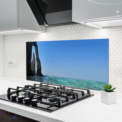 Painel vidro cozinha Paisagem do Mar Rochoso