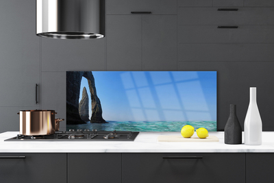 Painel vidro cozinha Paisagem do Mar Rochoso