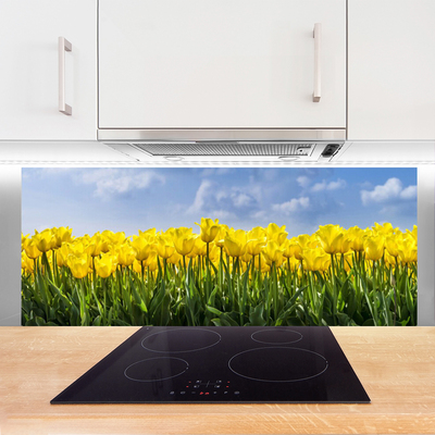 Painel cozinha Tulipas Flores Planta