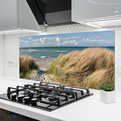 Painel cozinha Paisagem de ervas marinhas de praia
