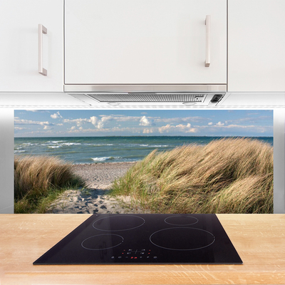 Painel cozinha Paisagem de ervas marinhas de praia