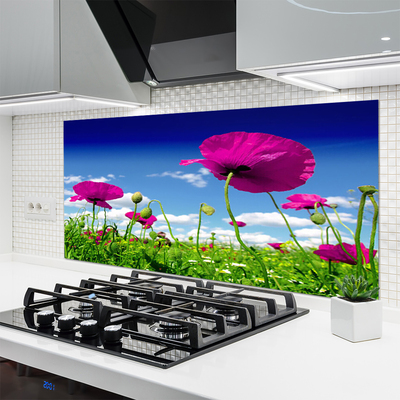 Painel cozinha Flores do Prado Céu Natureza