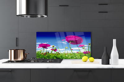 Painel cozinha Flores do Prado Céu Natureza