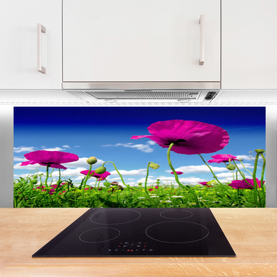 Painel cozinha Flores do Prado Céu Natureza