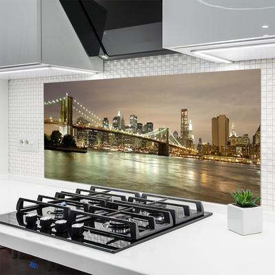 Painel vidro cozinha Arquitetura da Ponte da Cidade