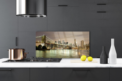 Painel vidro cozinha Arquitetura da Ponte da Cidade