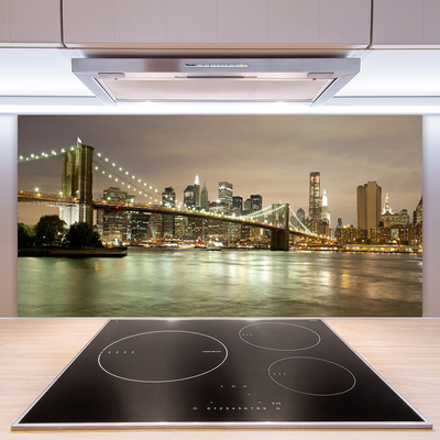 Painel vidro cozinha Arquitetura da Ponte da Cidade