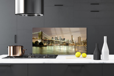 Painel vidro cozinha Arquitetura da Ponte da Cidade