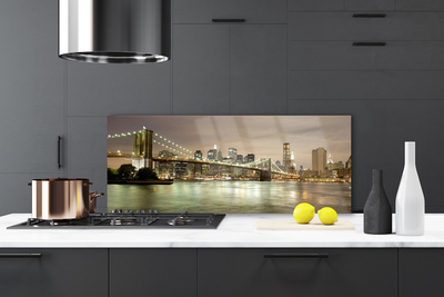 Painel vidro cozinha Arquitetura da Ponte da Cidade