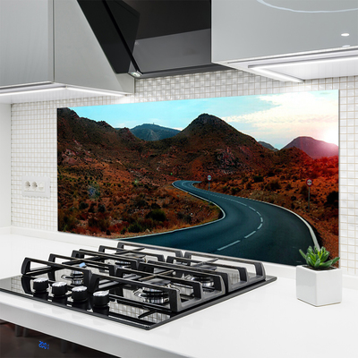 Painel cozinha Estrada Montanhas Deserto