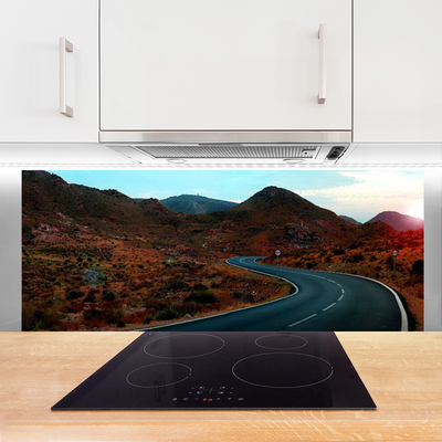 Painel cozinha Estrada Montanhas Deserto