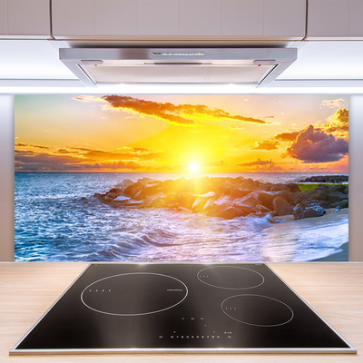 Painel cozinha Costa do Mar do Pôr do Sol