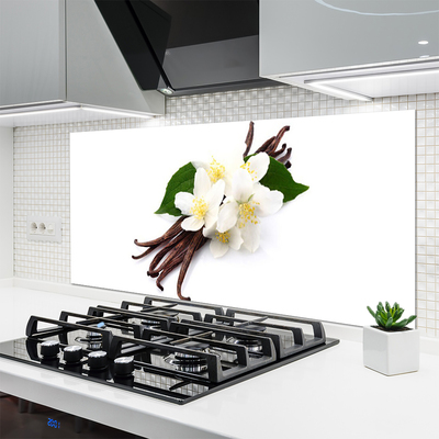 Painel vidro cozinha Fava de baunilha para a cozinha