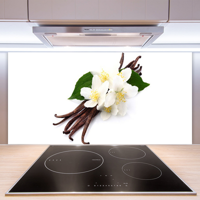 Painel vidro cozinha Fava de baunilha para a cozinha