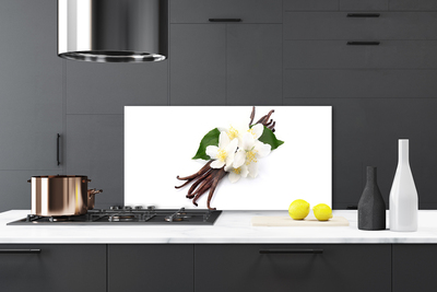 Painel vidro cozinha Fava de baunilha para a cozinha