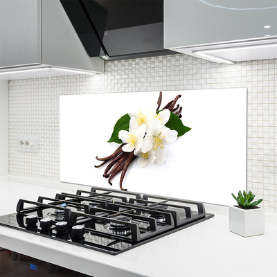 Painel vidro cozinha Fava de baunilha para a cozinha