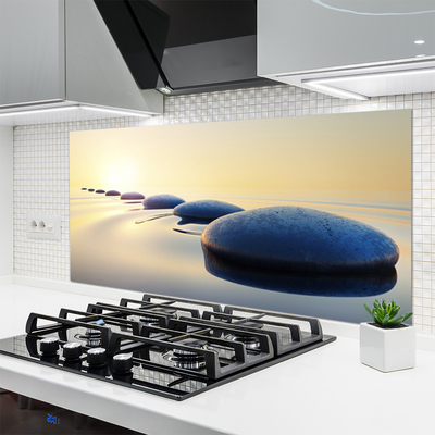 Painel cozinha Pedras na água do spa