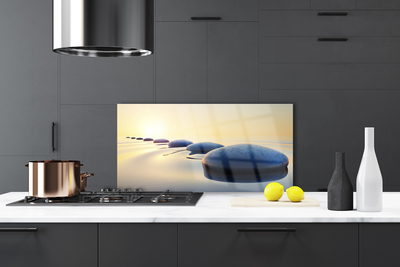 Painel cozinha Pedras na água do spa