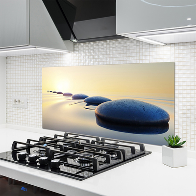 Painel cozinha Pedras na água do spa