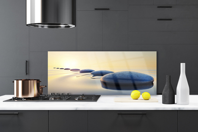 Painel cozinha Pedras na água do spa