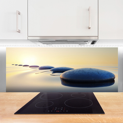 Painel cozinha Pedras na água do spa