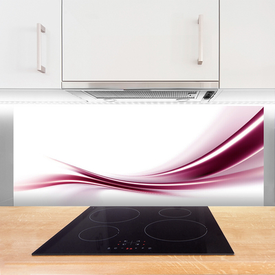 Painel vidro cozinha Abstração Ondas Arte Arte