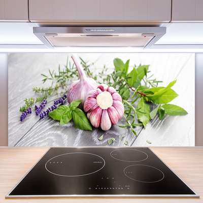 Painel cozinha Ervas de alho para a cozinha