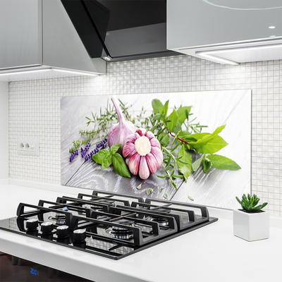 Painel cozinha Ervas de alho para a cozinha