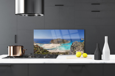 Painel cozinha Ilha Mar Praia Montanhas