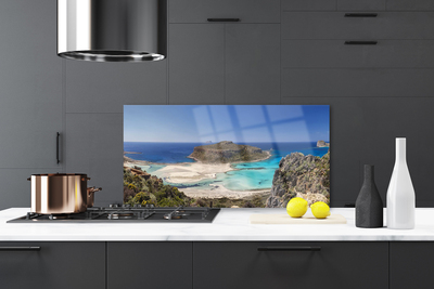 Painel cozinha Ilha Mar Praia Montanhas