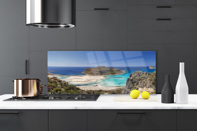 Painel cozinha Ilha Mar Praia Montanhas