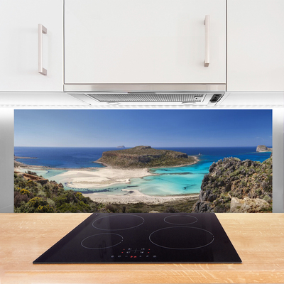 Painel cozinha Ilha Mar Praia Montanhas