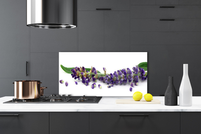 Painel vidro cozinha Natureza morta de lavanda