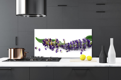Painel vidro cozinha Natureza morta de lavanda