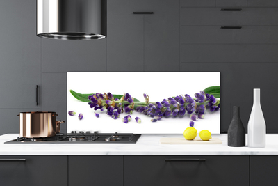 Painel vidro cozinha Natureza morta de lavanda
