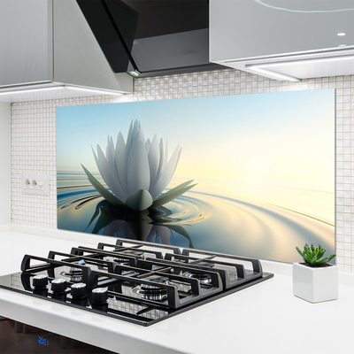 Painel cozinha Natureza do lago com nenúfares