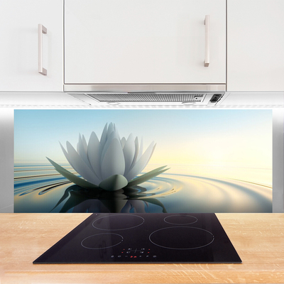 Painel cozinha Natureza do lago com nenúfares