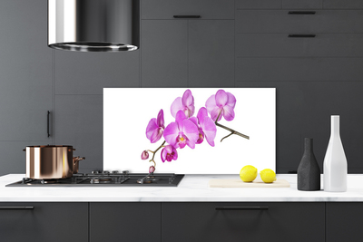 Painel vidro cozinha Orquídea Flores de Orquídea