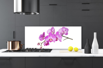 Painel vidro cozinha Orquídea Flores de Orquídea