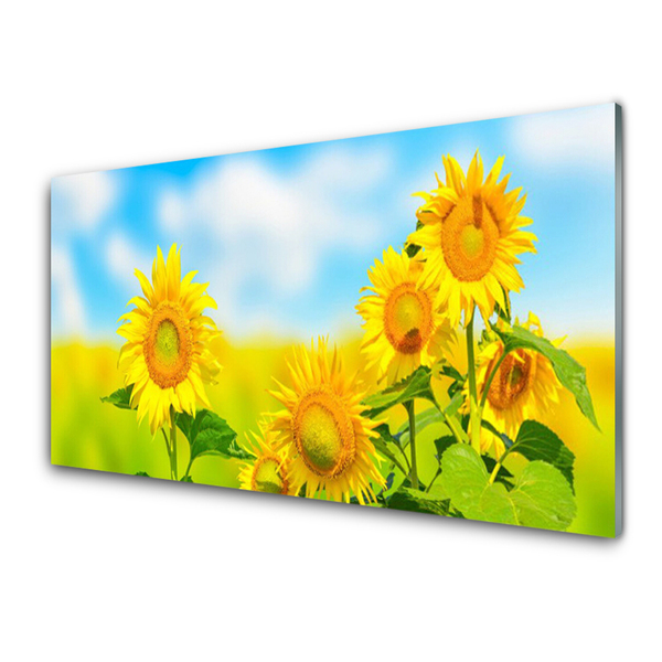 Painel cozinha Flores de Girassol Natureza