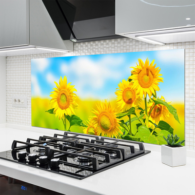 Painel cozinha Flores de Girassol Natureza