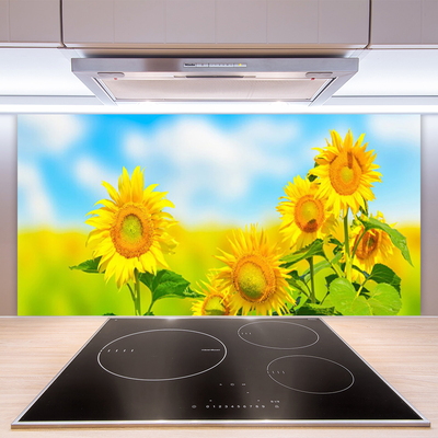 Painel cozinha Flores de Girassol Natureza