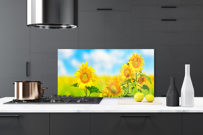 Painel cozinha Flores de Girassol Natureza
