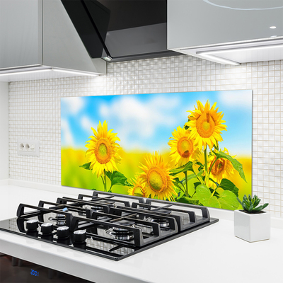 Painel cozinha Flores de Girassol Natureza