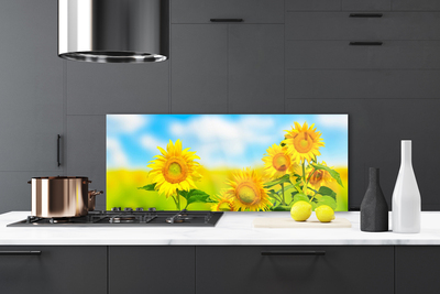 Painel cozinha Flores de Girassol Natureza