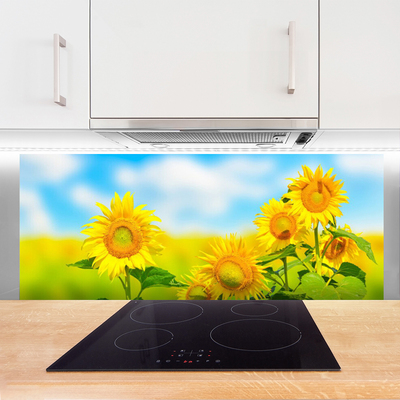 Painel cozinha Flores de Girassol Natureza