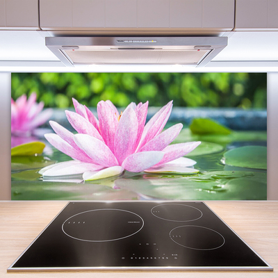 Painel cozinha Natureza do lago com nenúfares